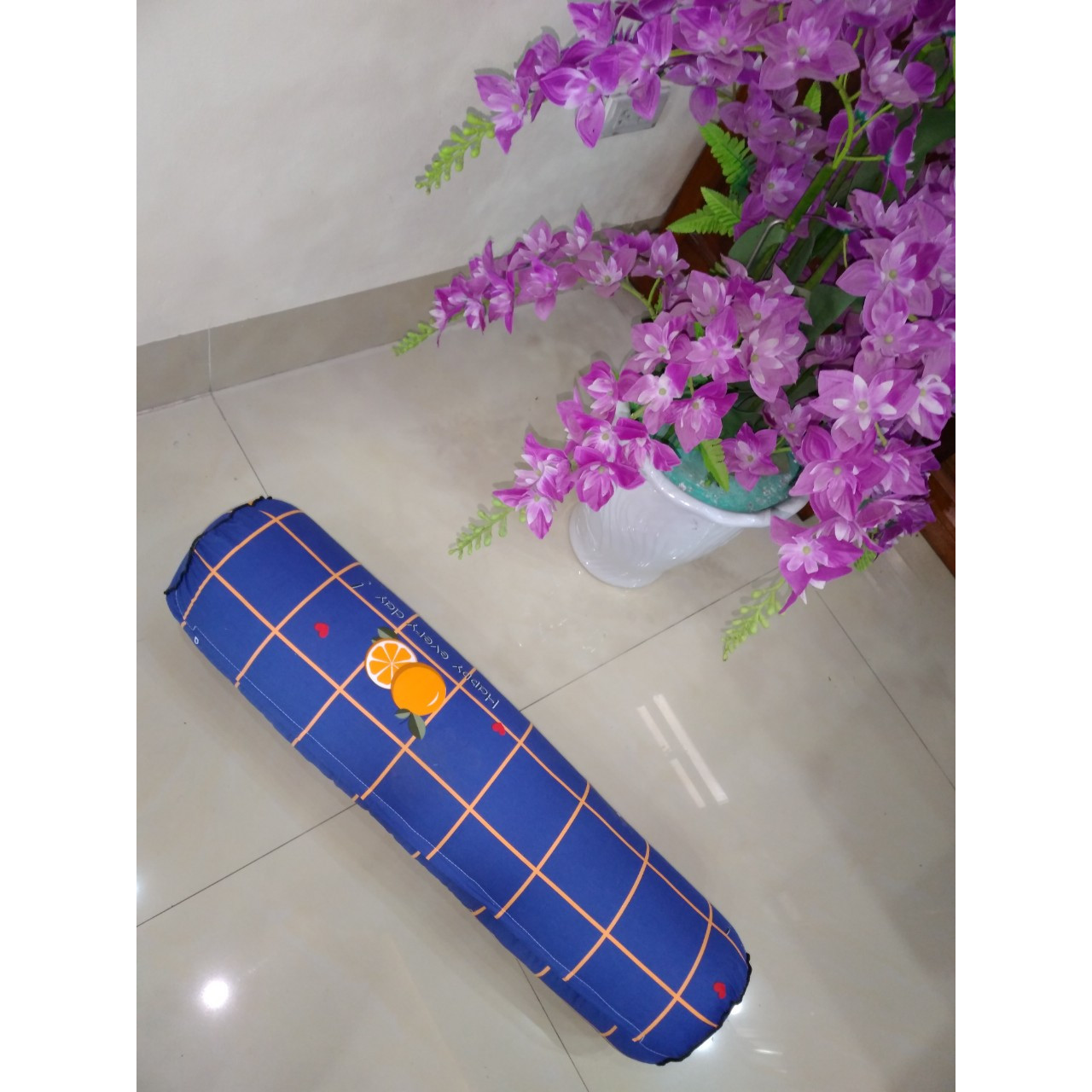 Gối ôm Người lớn Cotton 100% Loại đẹp Có khóa kéo, 30x95cm (Nhiều màu Giao Ngẫu Nhiên)