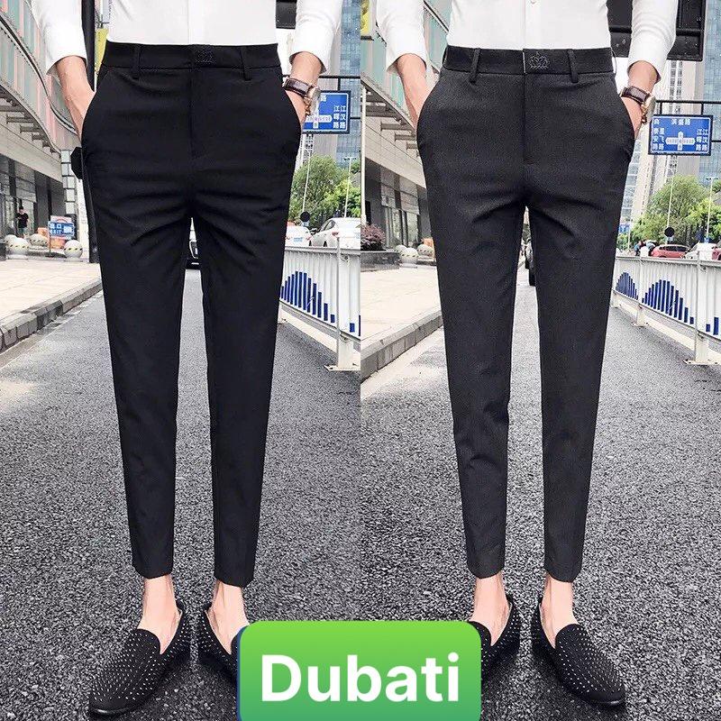 QUẦN TÂY NAM - QUẦN ÂU NAM DÁNG ÔM BODY CÔNG SỞ CHẤT VẢI MỀM CO GIÃN- DUBATI FASHION