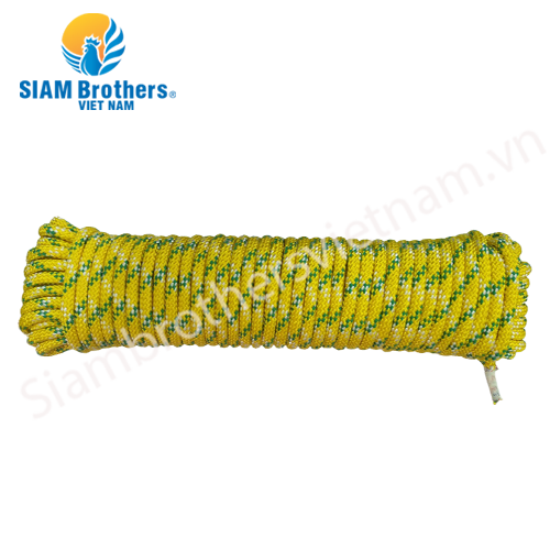 Dây buộc tàu/neo tàu an toàn hiệu con gà vàng 32 tao/9.5 mm - 30m 100% polyester