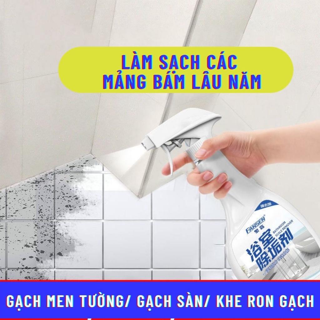 Nước Tẩy Xịt Rửa Cáu Cặn Mảng Bám Đa Năng Canxi Nhà Tắm Gạch Men Vòi Nước FanSen