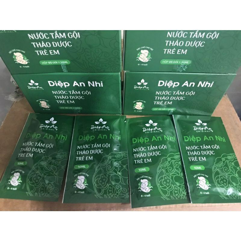 Nước Tắm Thảo Dược Trẻ Em Diệp An Nhi (hộp 5 gói)