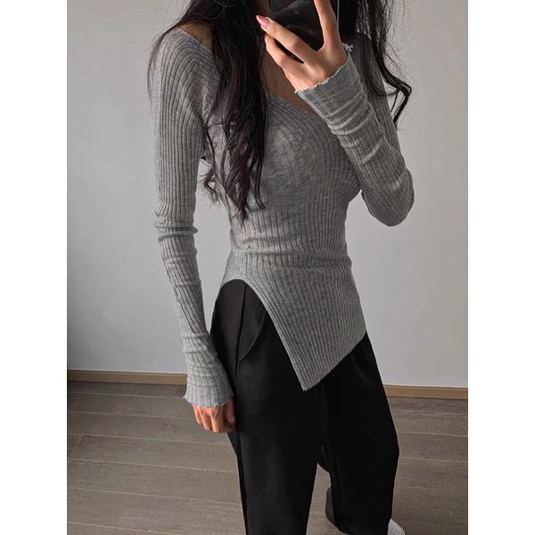 Quần culottes ống suông, quần tây lưng cao