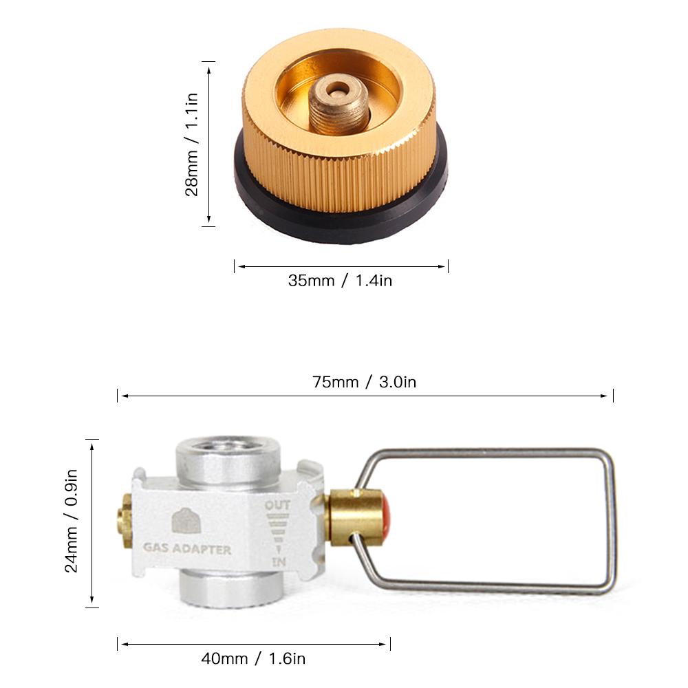 Van chuyển đổi khí gas cho Cắm trại ngoài trời