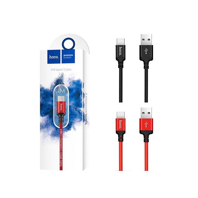 Cáp Sạc Dây Dù MICRO USB  Hoco X14 Chính Hãng Chống Đứt, Chống Rối - Cáp Sạc MICRO USB (màu ngẫu nhiên) -1M