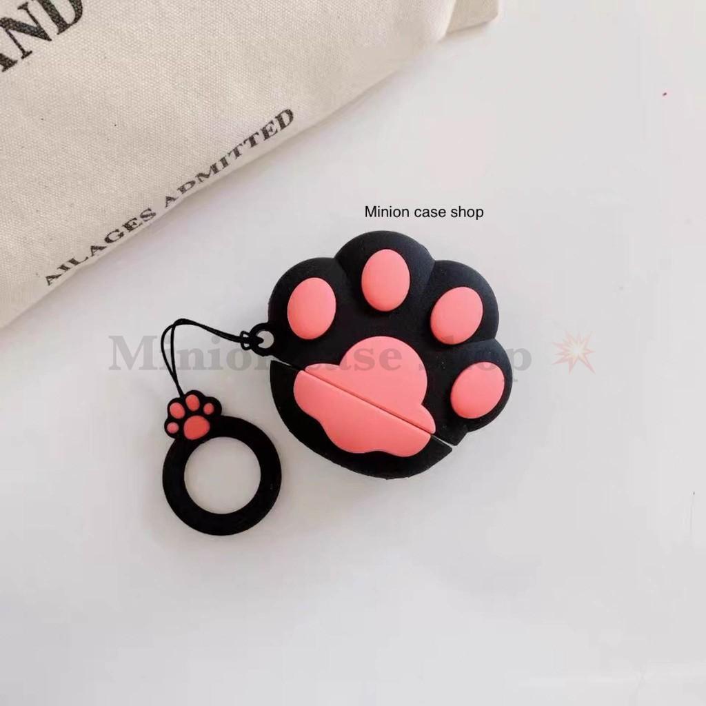 Bao Case Ốp dành cho airpod 1 và 2, tai nghe bluetooth i11,i12, i100, i9s... silicon 3D chân cún cao cấp