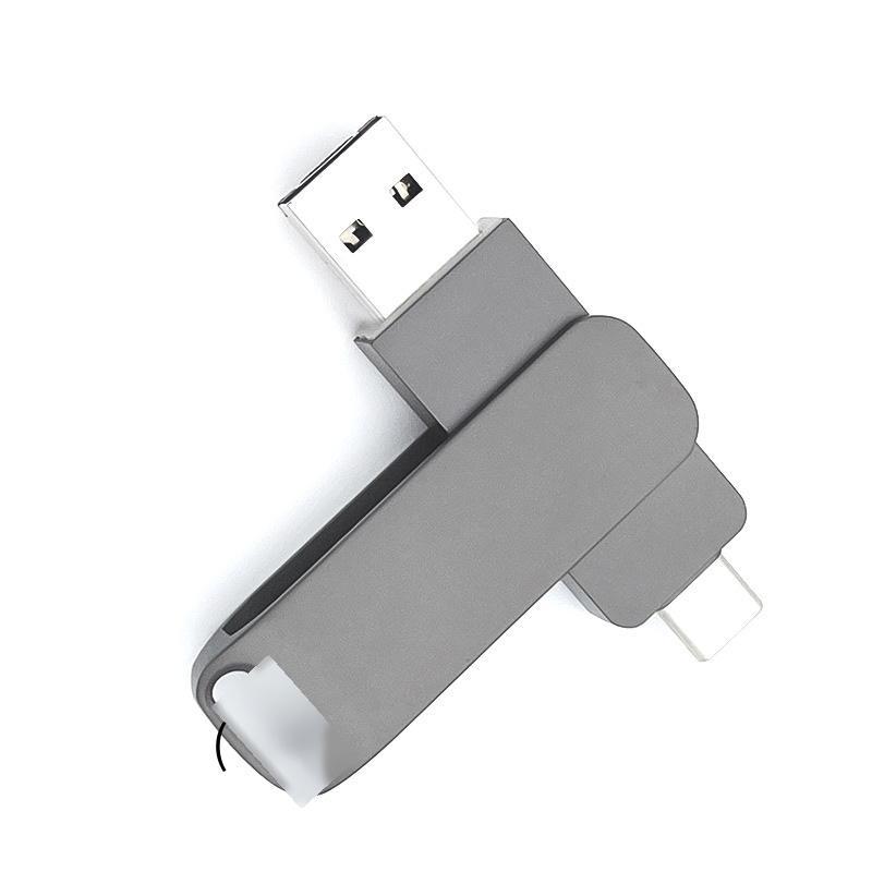 Đảm bảo chất lượng điện thoại di động loại c máy tính Đĩa U tốc độ cao hai trong một sử dụng kép 256g chữ kim loại dung lượng lớn Đĩa U trạng thái rắn