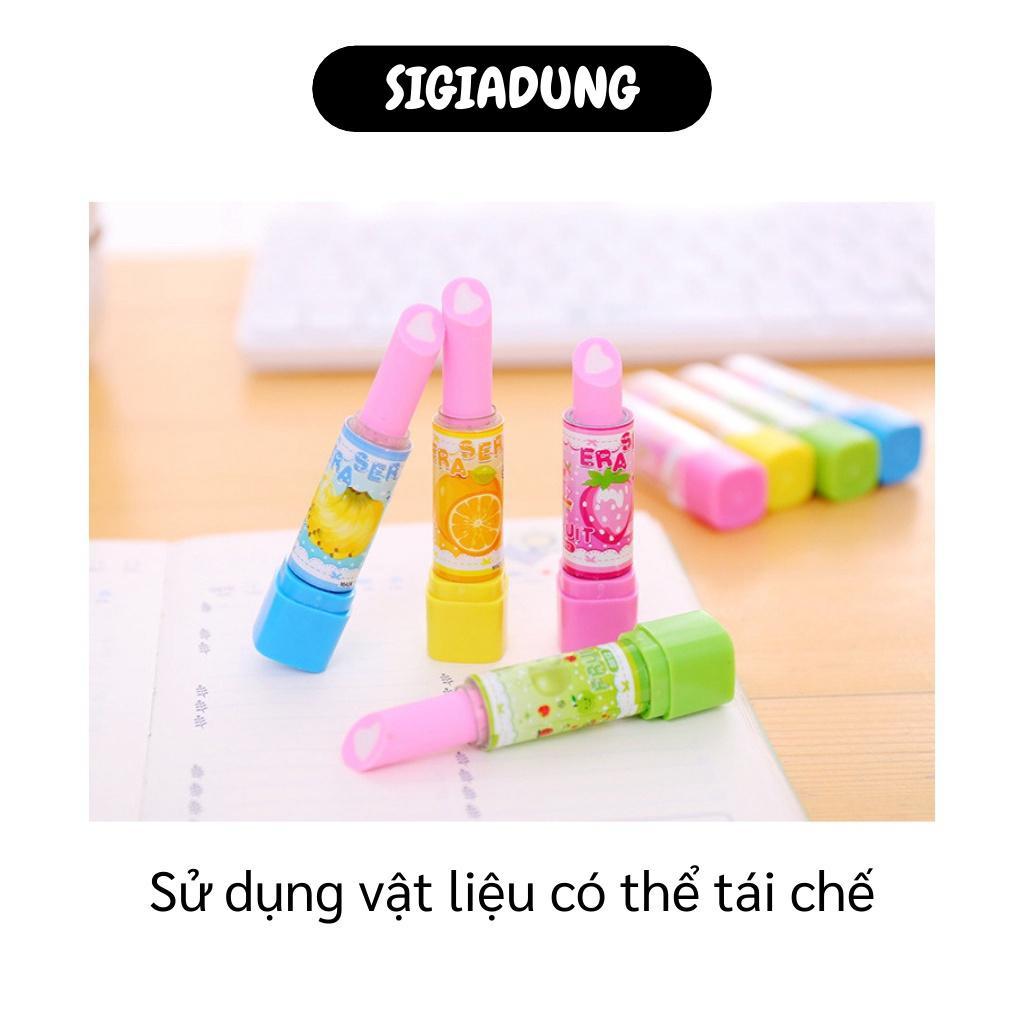 Dụng Cụ Học Tập - Gôm Tẩy Bút Hình Cây Son, Không Chứa Chất Độc Hại, nhiều màu sắc thú vị 7462