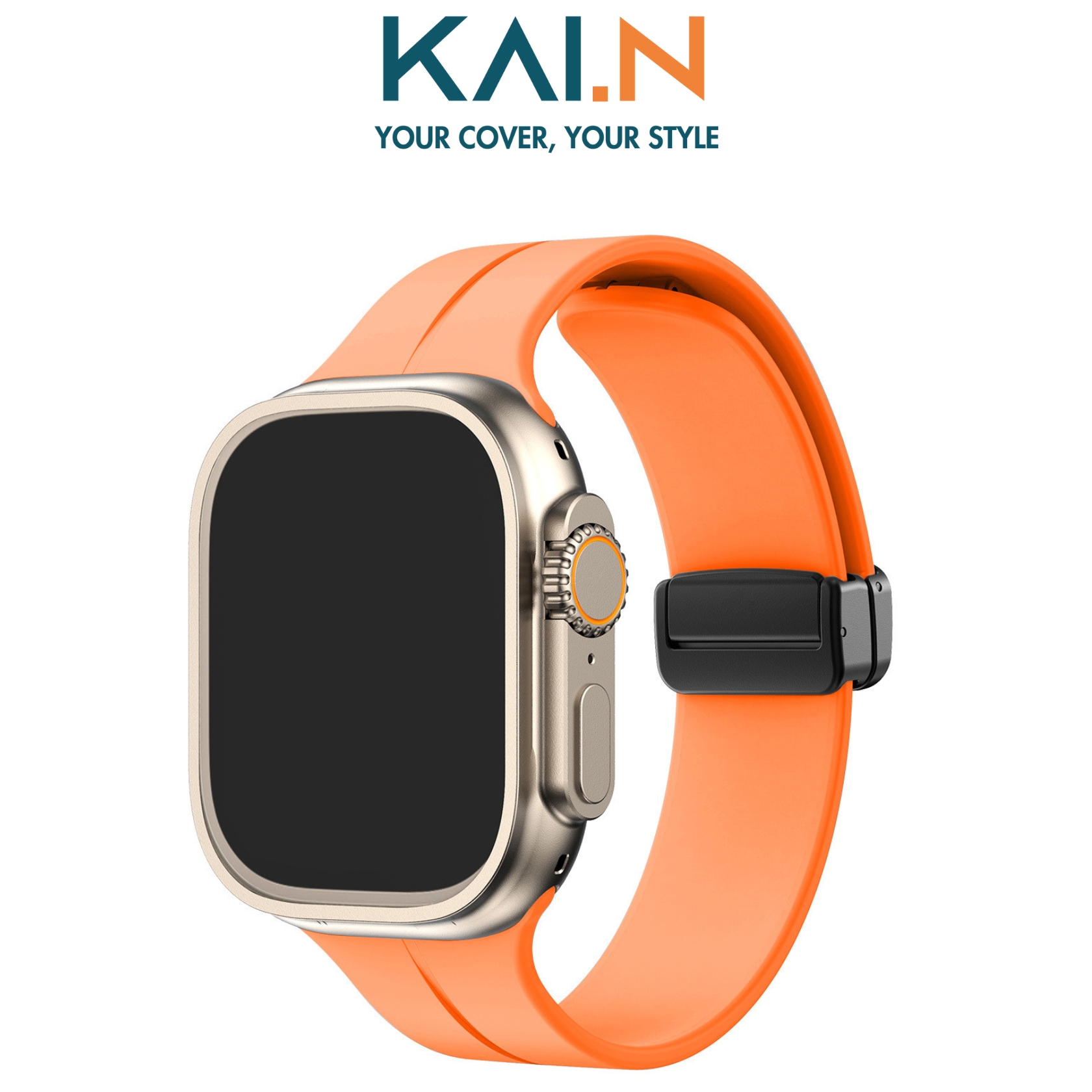 Dây Đeo Thay Thế Silicone Dành Cho Apple Watch Ultra / Apple Watch Series 1-8/SE/SE2022, Kai.N SPORT MAGNECTIC - Hàng Chính Hãng