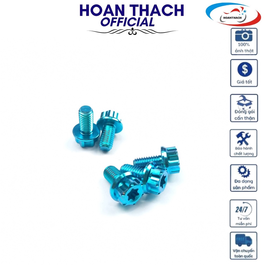 Ốc 8L10 Titan Lục Bảo Đầu Salaya dùng cho nhiều dòng xe máy SP017502 (giá 1 con)