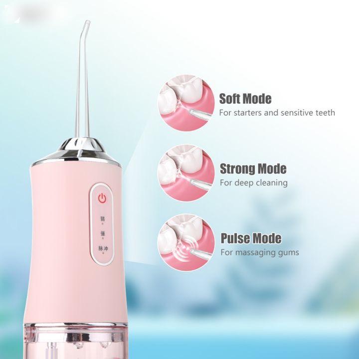 MÁY TÂM NƯỚC Oral Irrigator 4 Đầu Xit Cằm Tay Vệ Sinh Răng Miệng