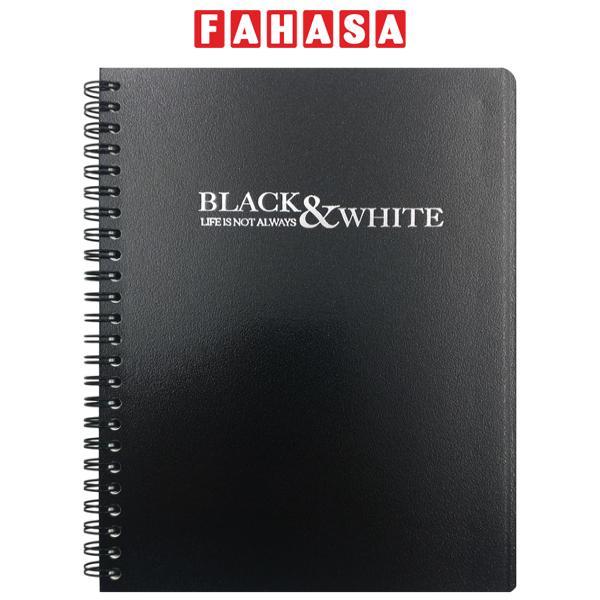 Sổ Lò Xo Black & White A5 Kẻ Ngang 80 Trang - Oxford D357A5