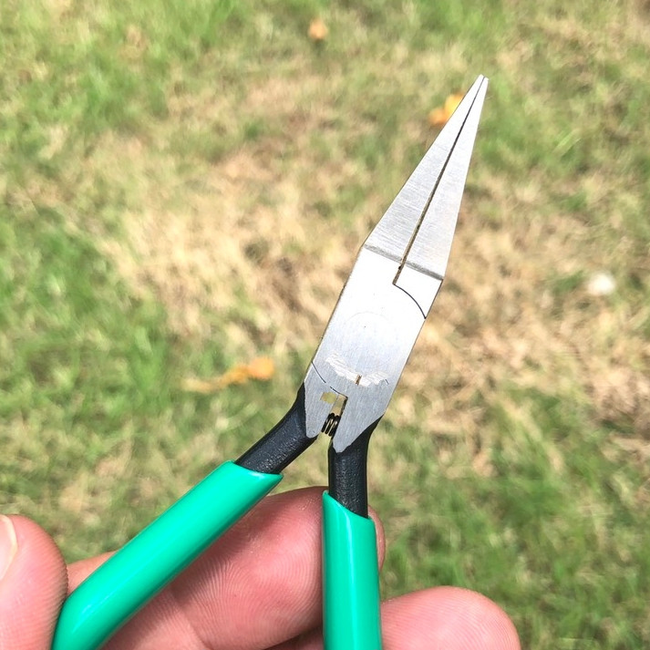 Kìm Gắp Linh Kiện Mũi Nhọn Mặt Phẳng KEIBA HF-D04 / 120mm Nhật Bản | Thép Hợp Kim MARUTOLOY