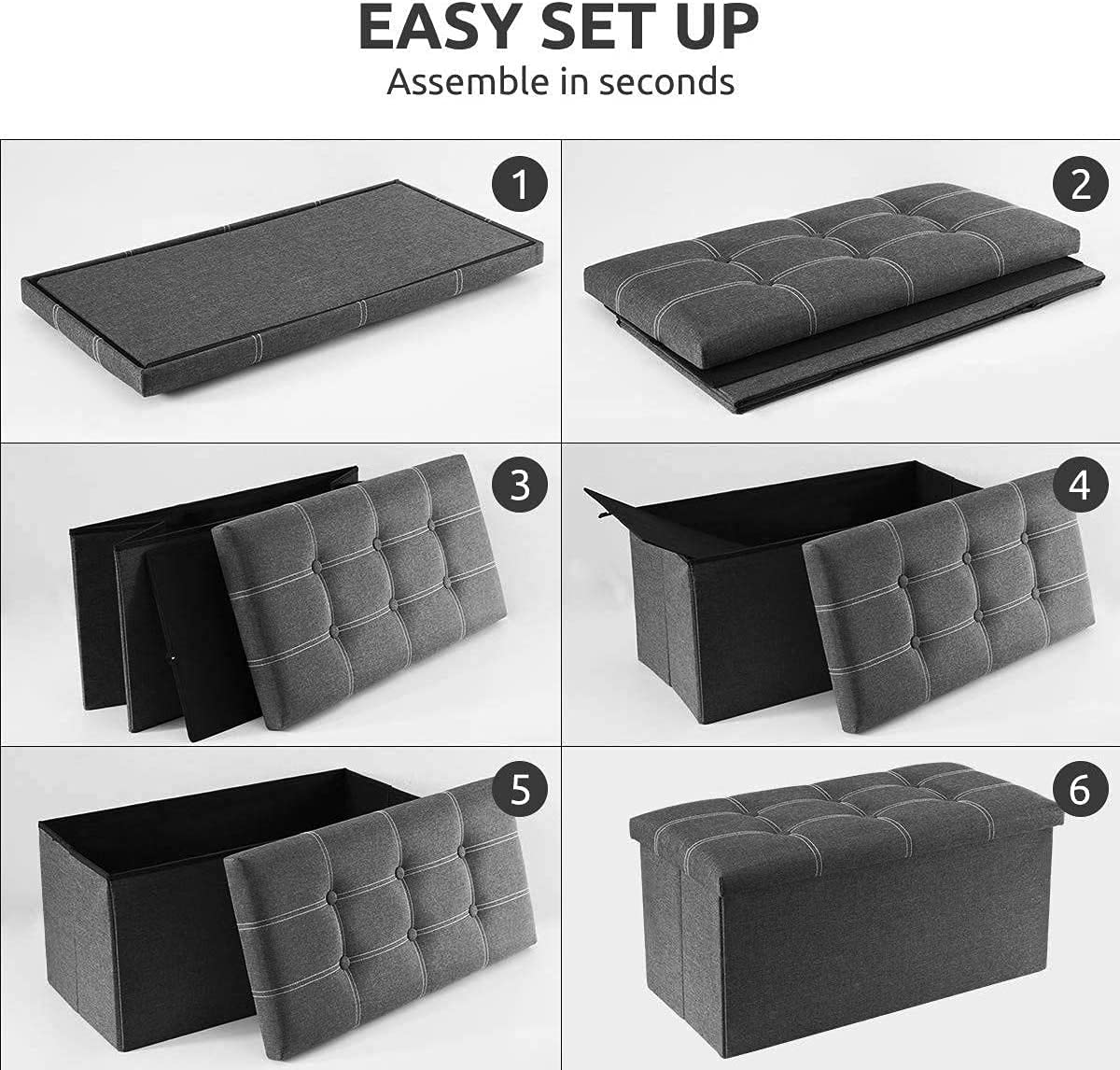 Ghế Đôn Dài Sofa kiêm hộp đựng đồ [2 in 1] Foronda Storage Ottoman