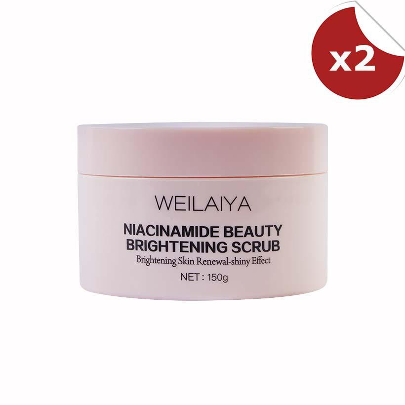 Combo 2 tẩy da chết toàn thân Weilaiya Niacinamide Brightening Scrub 150g