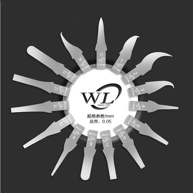 Bộ lưỡi dao đục, tách iC, cạo keo WL