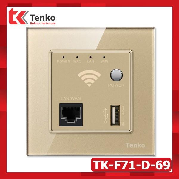 Thiết Bị khuếch đại WIFI Âm Tường Chuẩn N 300Mbps - Mặt Kính Cường Lực BH 12Tháng Đổi Mới Chính Hãng Tenko