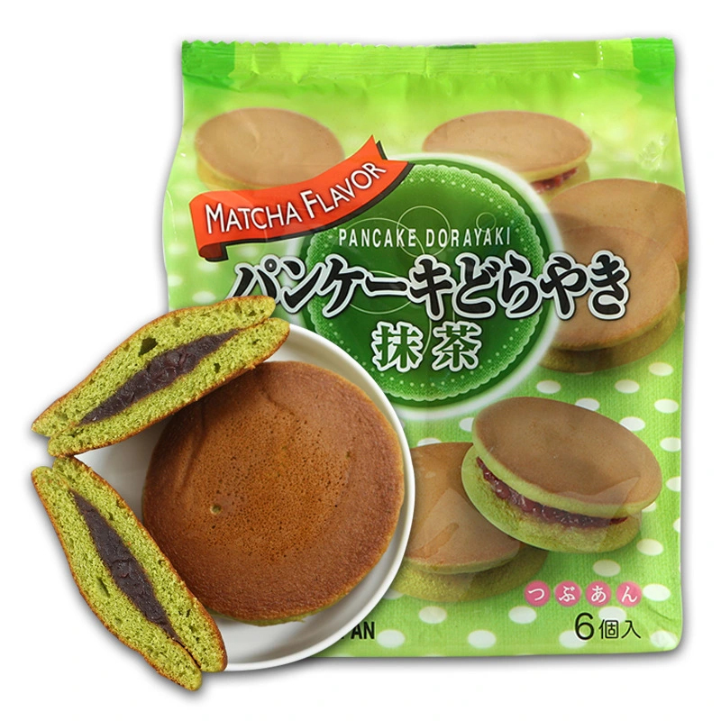 Bánh rán MARUKYO nhân đậu đỏ vị trà xanh Pancake Dorayaki (Matcha) 310g