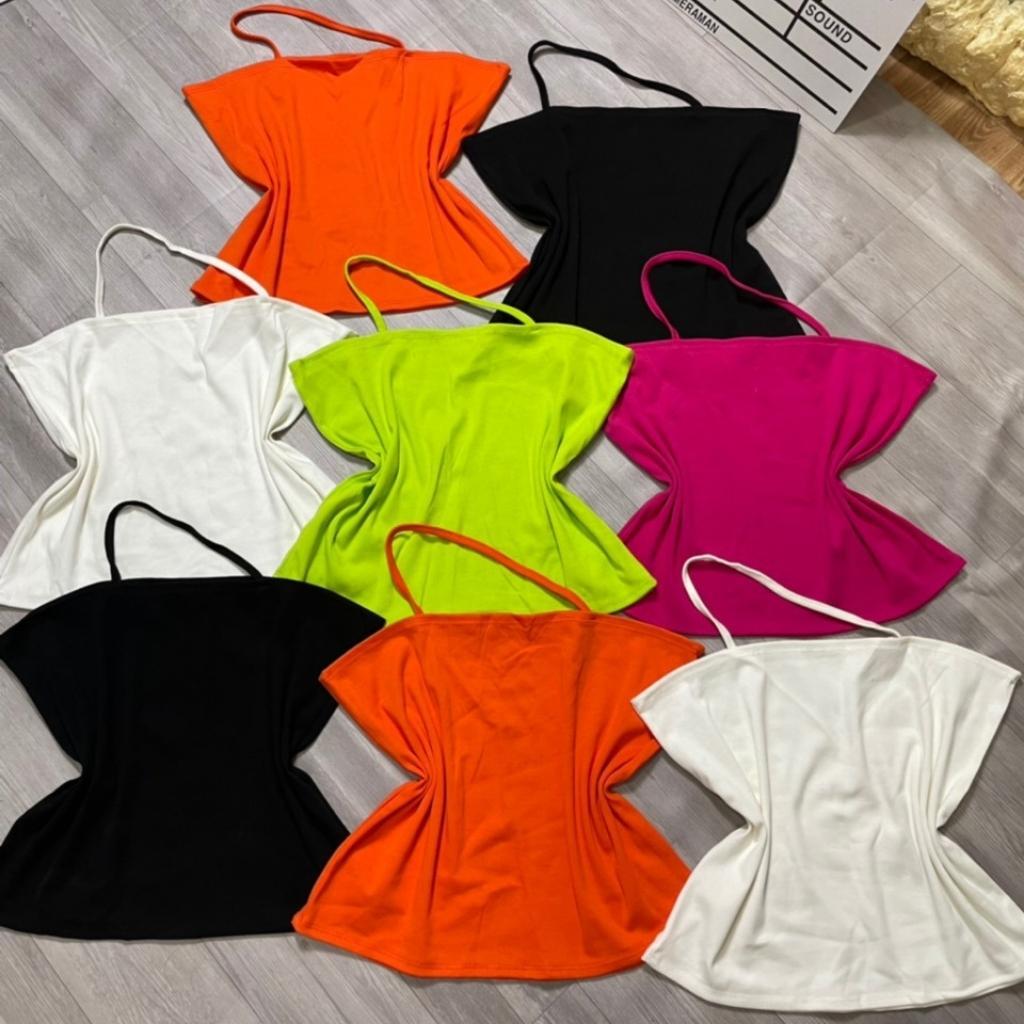 Áo dây croptop bigsize nữ vải borip Thái loại 1 co giãn thoải mái từ58kg-95kg A15