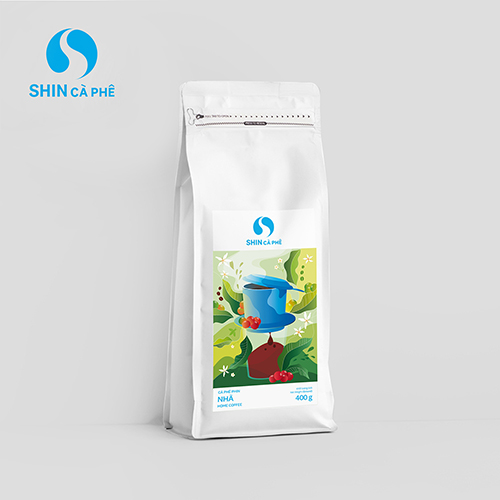 SHIN Cà Phê - Cà phê Phin Nhà - 400 gram