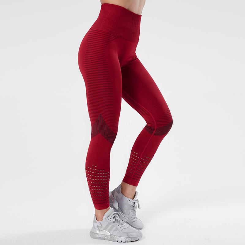 Cao Cấp Thể Thao Quần Legging Nữ Liền Mạch Tập Yoga Rỗng Tập Luyện Quần Push Up Mỏng Co Giãn Áo Thể Thao