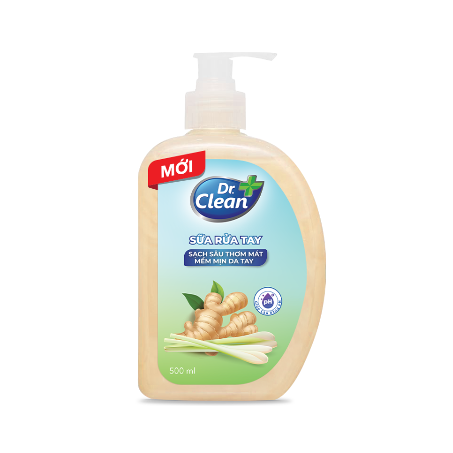 Sữa Rửa Tay Dr. Clean - Sả Gừng Mẫu Mới
