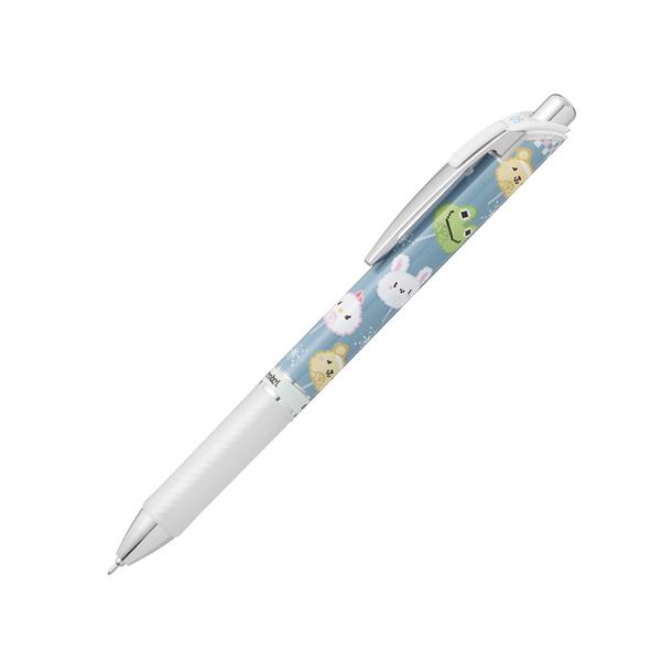 Bút Gel EnerGel Kawaii Pixel Art 0.5 mm - Pentel BLN75KW38-C - Uchiwa - Mực Xanh