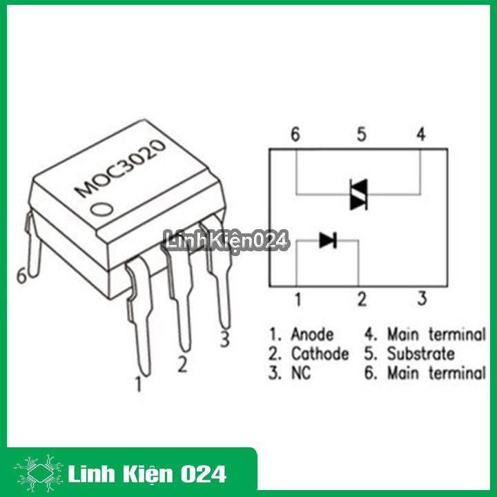 Sản phẩm MOC3020 DIP6