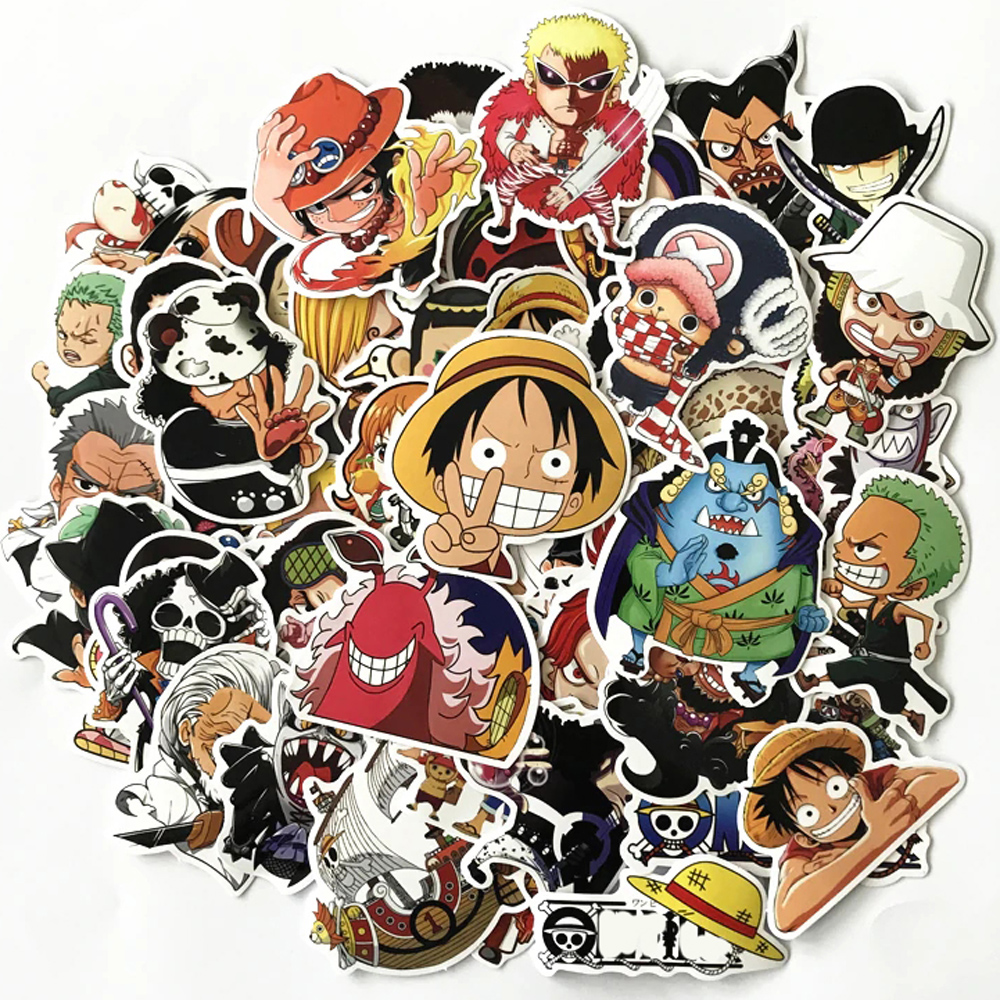Decal dán tường trang trí các nhân vật hoạt hình sticker trong One Piece - Hàng Chính Hãng