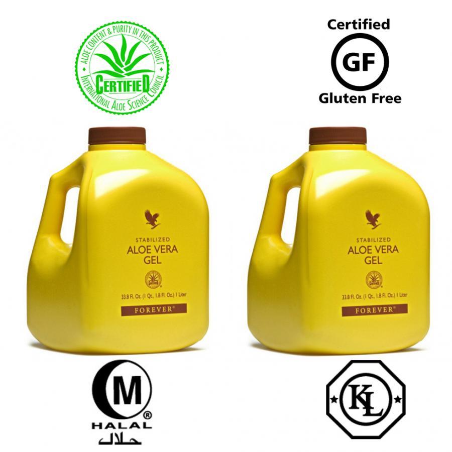 Combo 2 bình nước Nha đam Aloevera Gel (#015) – 1L/bình - cho sức khỏe toàn diện