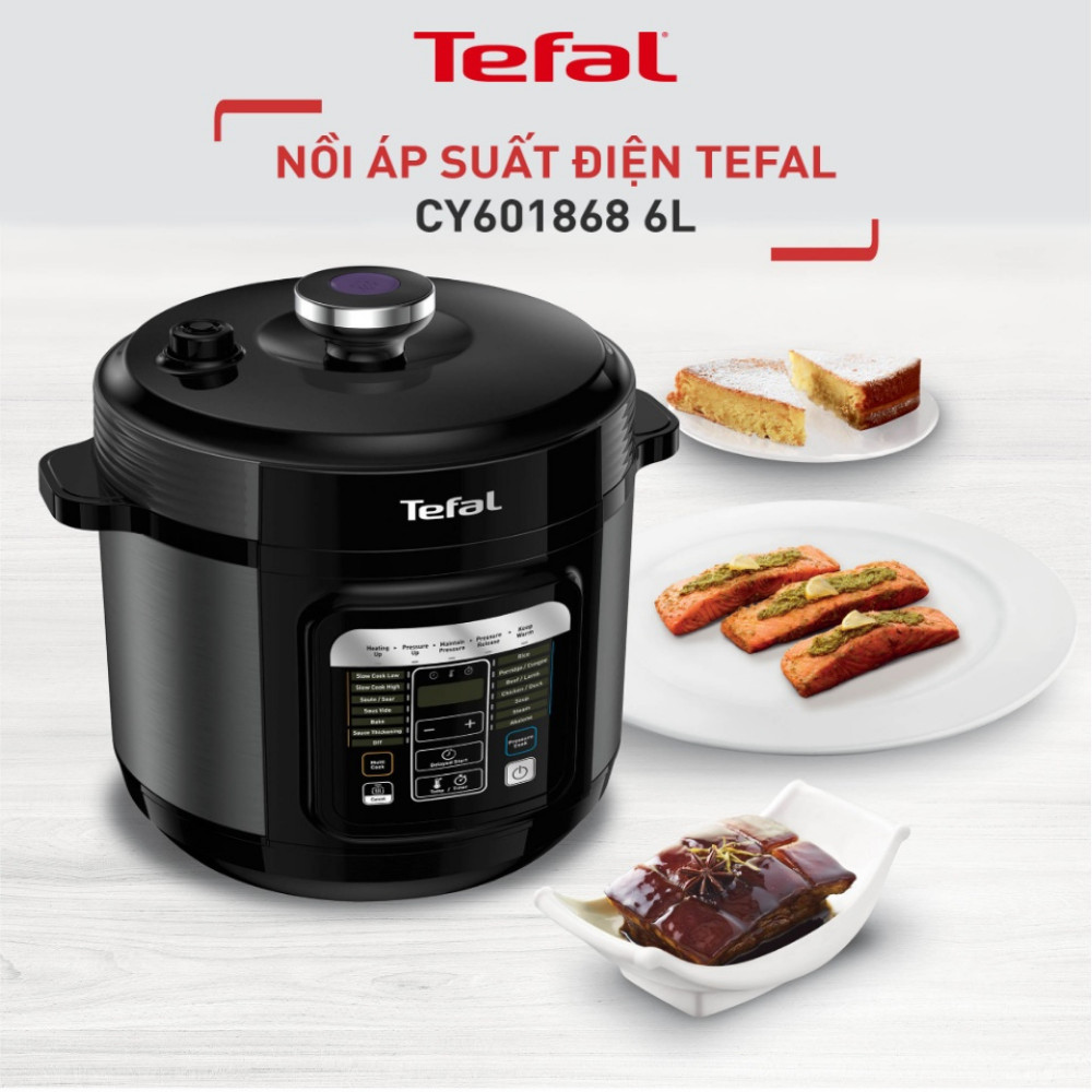 Combo Nồi áp suất điện đa năng Tefal Home Chef + Bàn ủi hơi nước Tefal - FV1844E0 - Hàng Chính Hãng