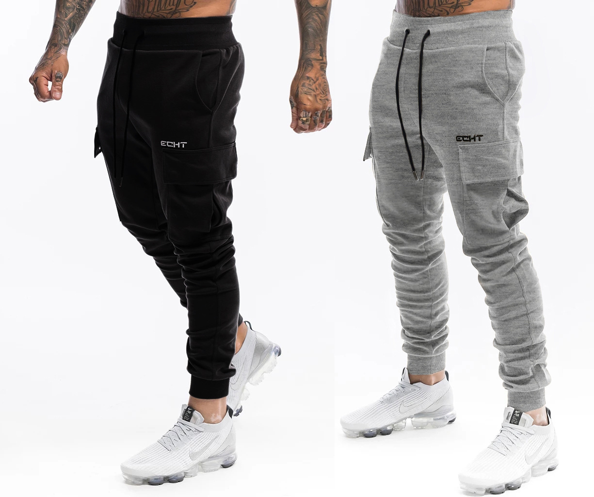 Quần dài jogger ECHT thiết kế 2 túi hộp đầu gối màu sắc đa dạng