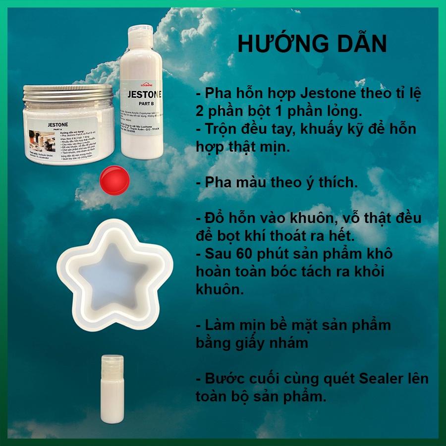 Set vật liệu đổ khuôn siêu bền, nhẹ, thích hợp làm vật dụng đĩa, chậu cây, tượng, quà lưu niệm