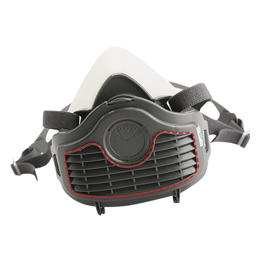 Silica Gel Half Face Dust Mask Breathing Dust-proof Anti-fog Mask