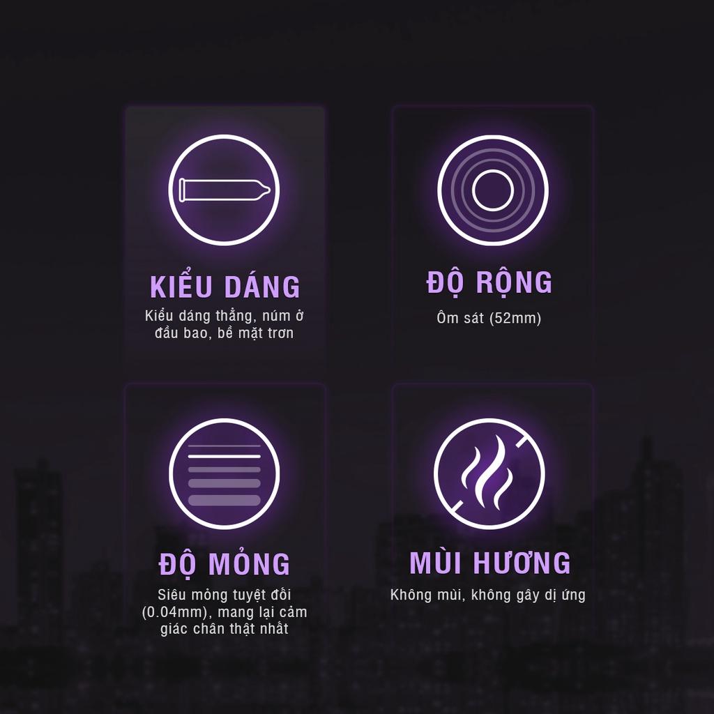 Combo 1 Hộp Bao Cao Su Siêu Gai Non-latex SKYN Intense 10 bao + 1 Hộp Kéo Dài Thời Gian Love Time