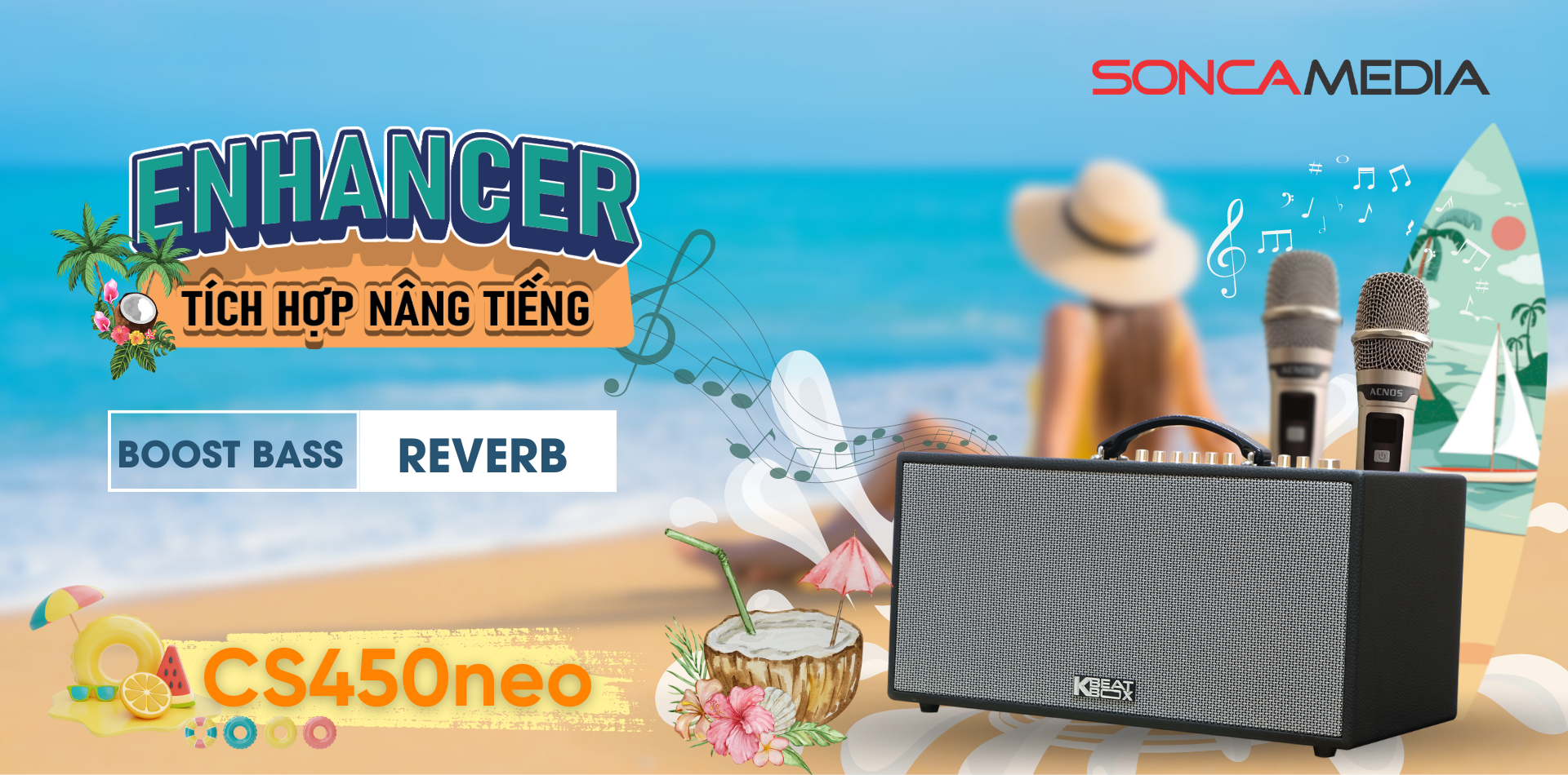 Dàn âm thanh di động xách tay ACNOS CS450NEO