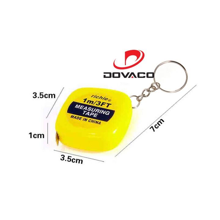 Móc khóa thước rút mini bỏ túi 1m