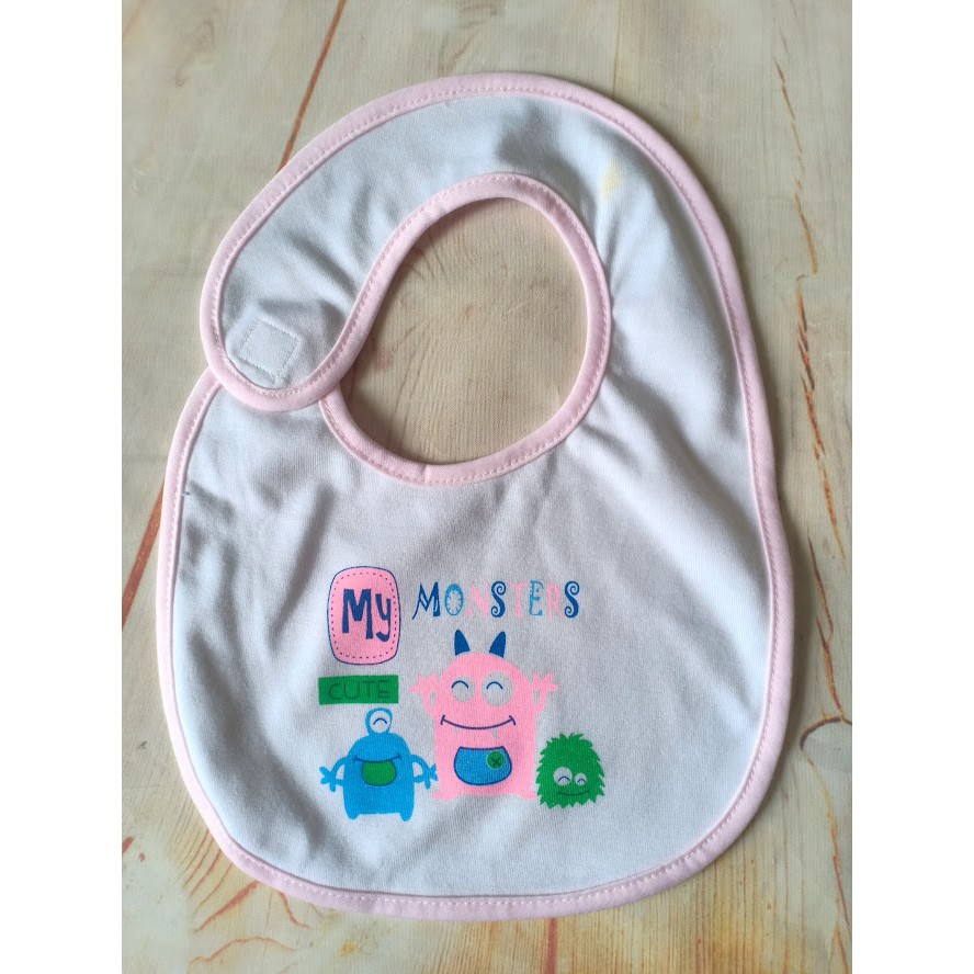 Set 5 yếm dán sơ sinh vải cotton