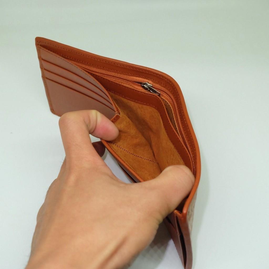 Ví Da Đà Điểu Màu Nâu Sáng E2-#122257411370