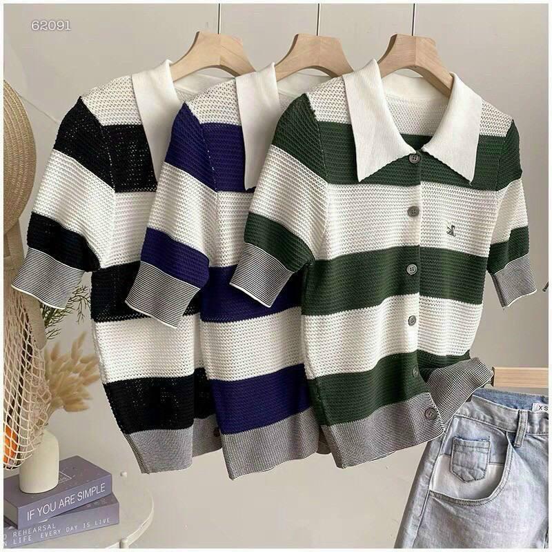 ÁO LEN SỌC POLO