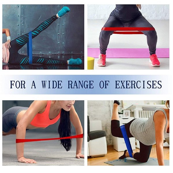 Bộ 5 Dây Đàn Hồi Tập Gym Yoga, Dây Kháng Lực, Dây Đàn Hồi Tập Thể Dục- Hàng Chính Hãng