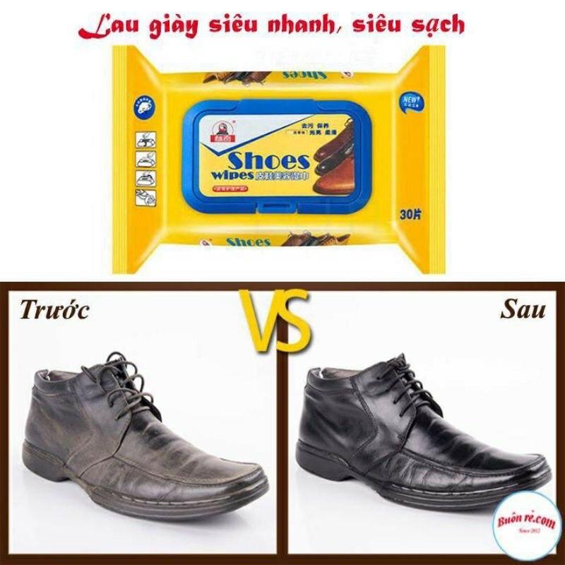 Gói 30 khăn giấy lau giày siêu sạch snaker