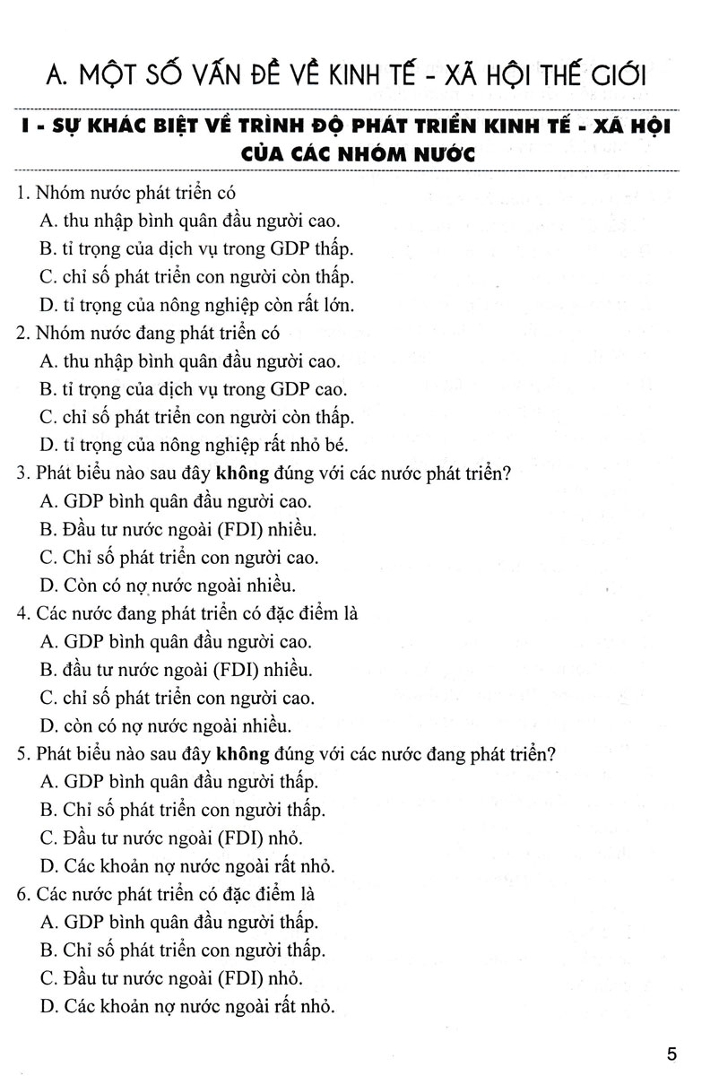 Trắc Nghiệm Địa Lí Lớp 11 (Dùng Chung Cho Các Bộ SGK Hiện Hành) _HA