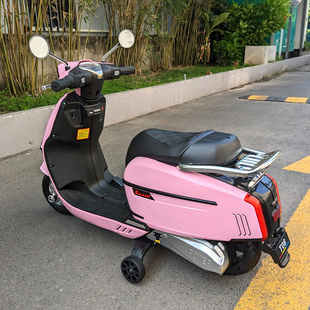 Xe máy điện Vespa cho bé BABY PLAZA T08