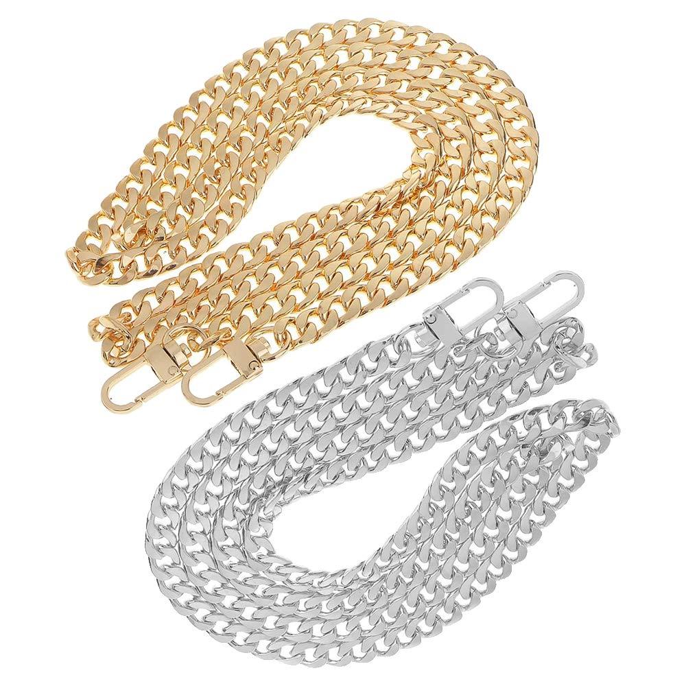 4 Chuỗi Túi Dây Xích Túi Đeo Vai Túi Xách Đeo Chéo Ví Thay Thế Chuỗi, Chuỗi Kim Loại Unwelded Với Móc Khóa Hợp Kim