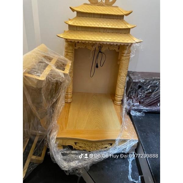 ban thờ thần tài gỗ pơmu 56cm