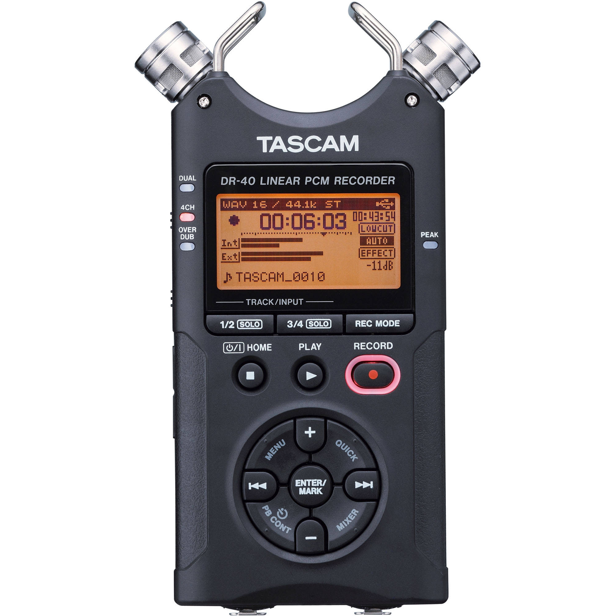 Máy ghi âm Tascam DR-40X - Máy ghi âm cầm tay chuyên dụng