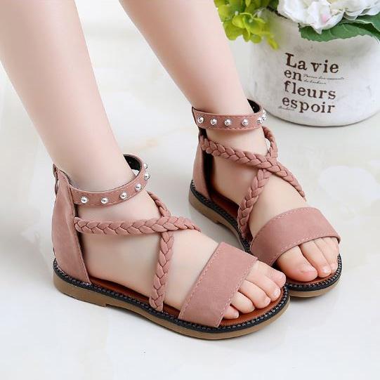 Sandal đan dây chiến binh sành điệu cho bé gái