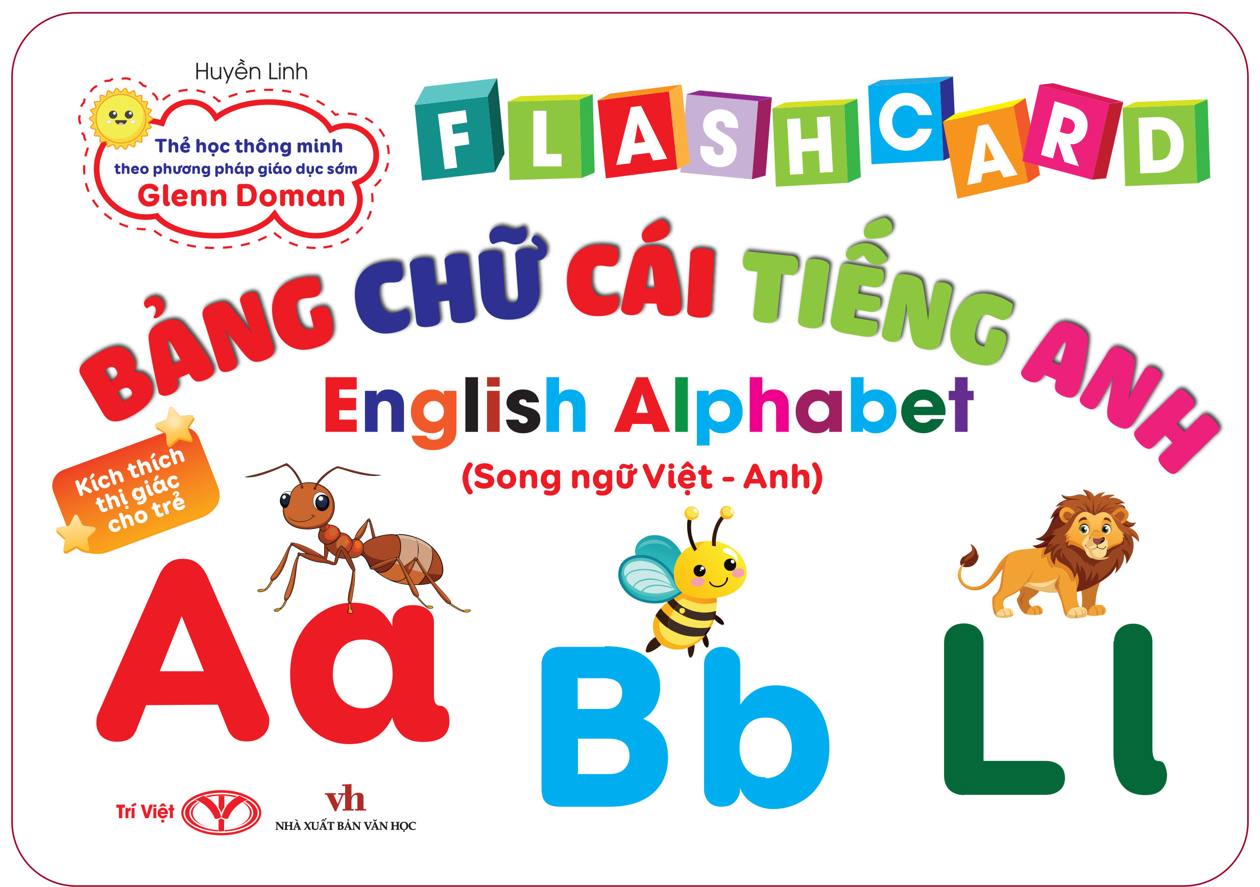 Bộ Thẻ Học Thông Minh Cho Bé - Flashcard Song Ngữ - Bảng chữ cái tiếng Anh - English alphabet - Trí Việt