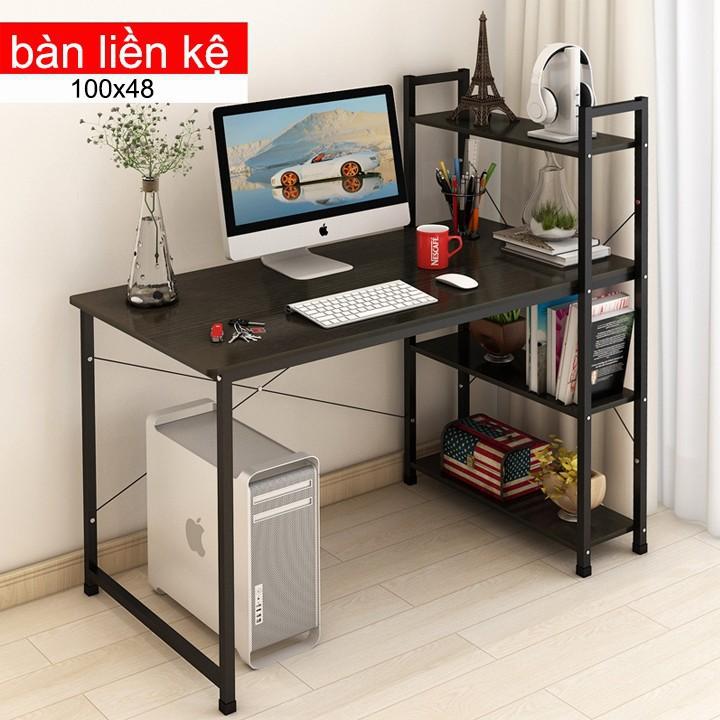 Bàn học liền kệ sách - Bàn làm việc liền kệ