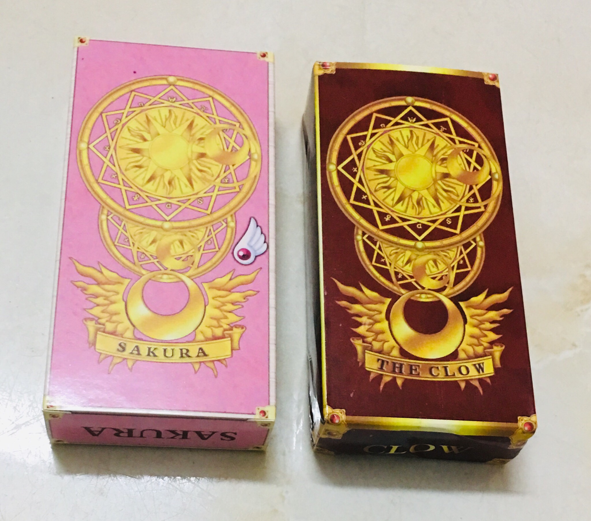 Bộ bài clow 56 lá màu hồng